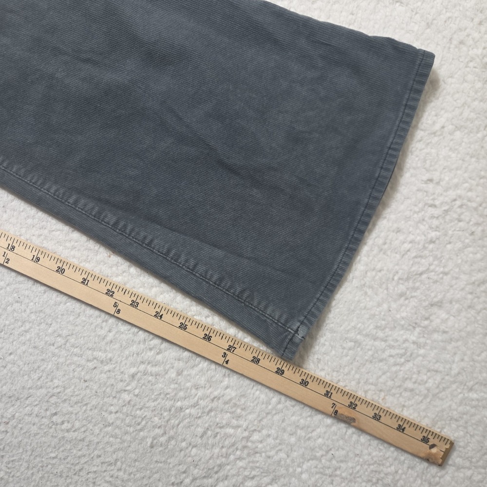 American Eagle Super Hi Rise Flare‎ Corduroy Pants Womens 12 Gray Stretch Jeans - Picture 5 of 7